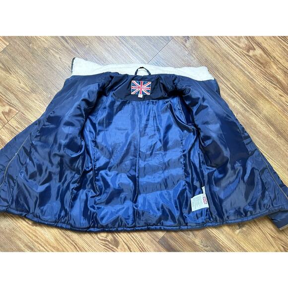 Miss London LONDON Girl’s/Women’s Navy Puffer Coat‎ SIZE(MEDIUM) - Picture 8 of 14